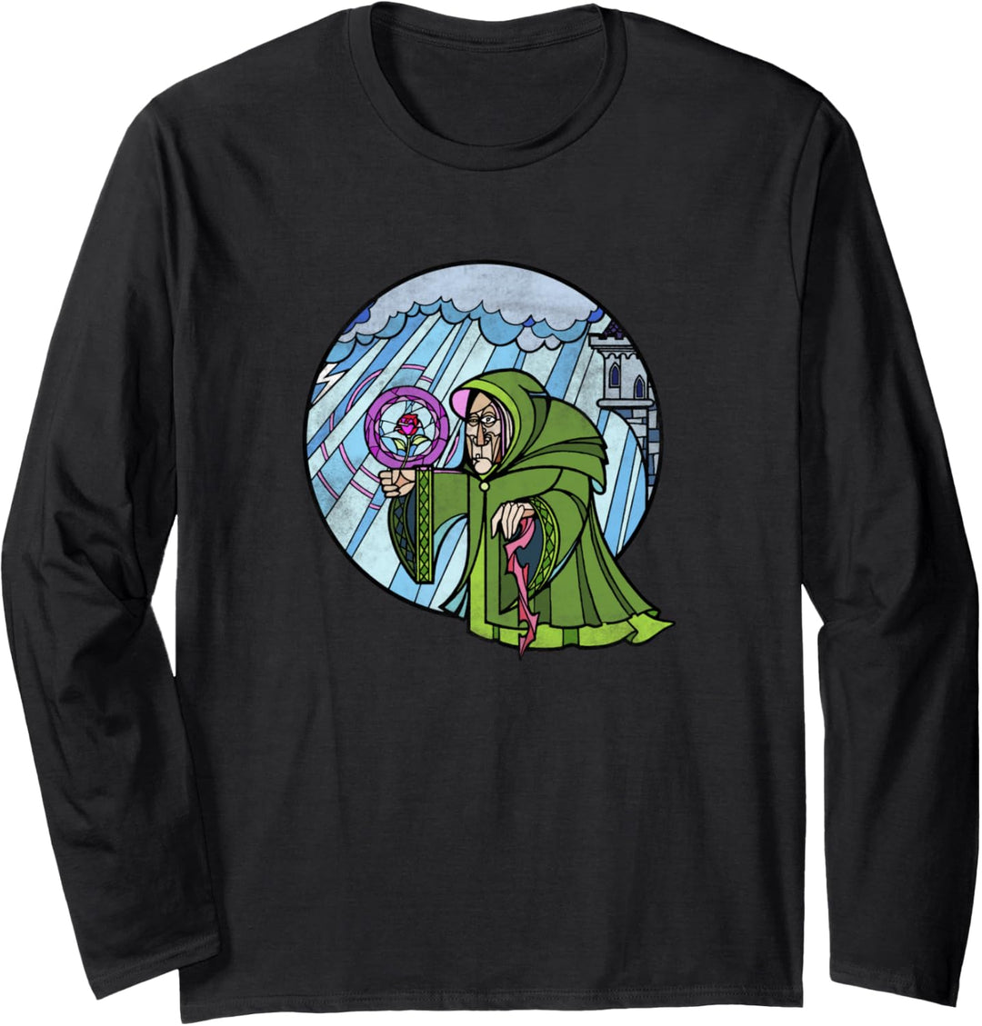 Disney Snow White Evil Queen As Hag Stained Glass Langarmshirt