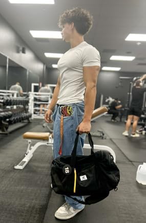 SKYSPER Sporttasche Herren 40l, Sporttasche mit Rucksackfunktion Reisetasche Gym Tasche mit Schuhfac