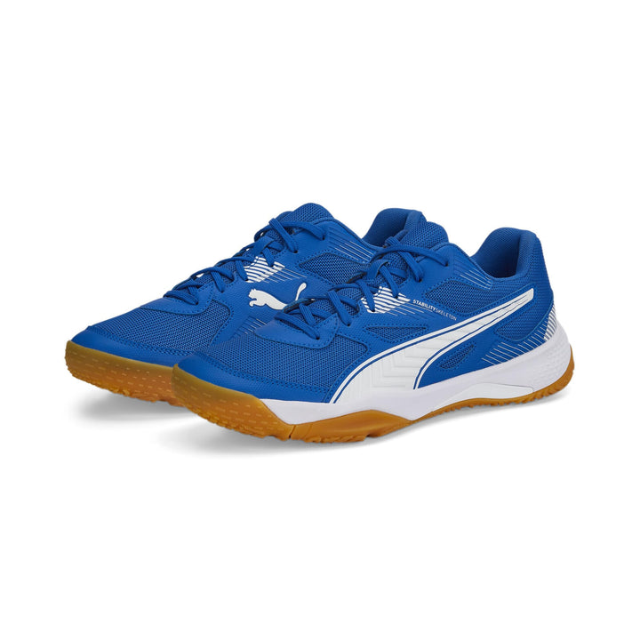 PUMA Unisex Solarflash Ii Indoor Court Shoe 37.5 EU Puma Royal Puma White Gum, 37.5 EU Puma Royal Pu