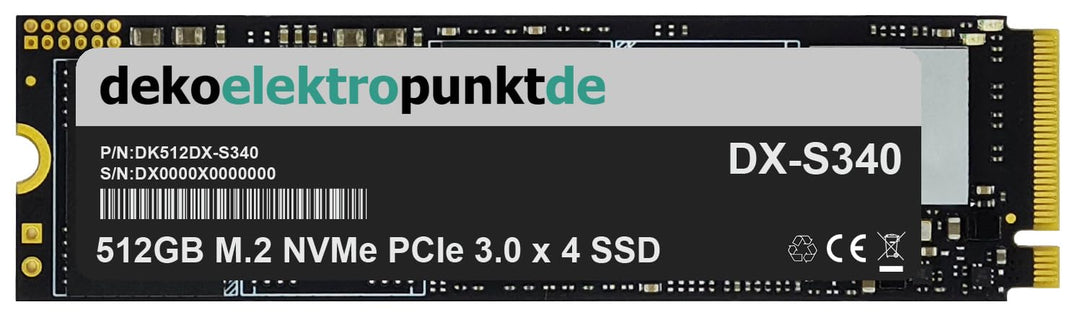 512GB M.2 NVMe Gen3 SSD Festplatte passend für ASUS ROG Strix Z690-E Gaming WiFi Mainboard, Alternat
