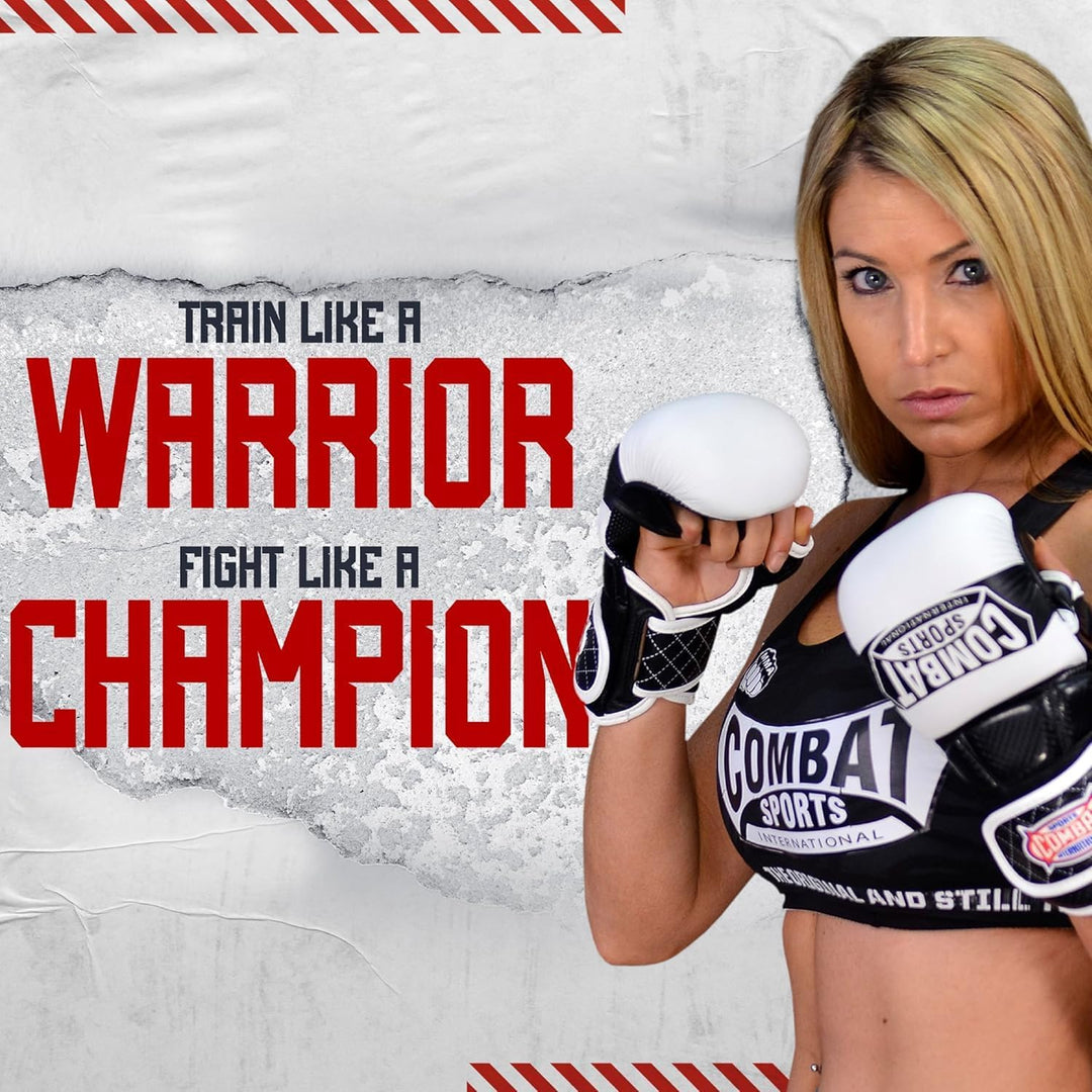 Combat Sports Max Strike MMA-Trainingshandschuhe, offene Handfläche, Fingerlose Handschuhe für MMA,