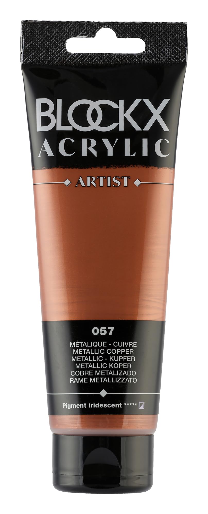 Blockx 60057BXC - Tube 120ml, feine Acrylfarbe, Acrylic Artist, halbdeckend und satiniert, Metallic