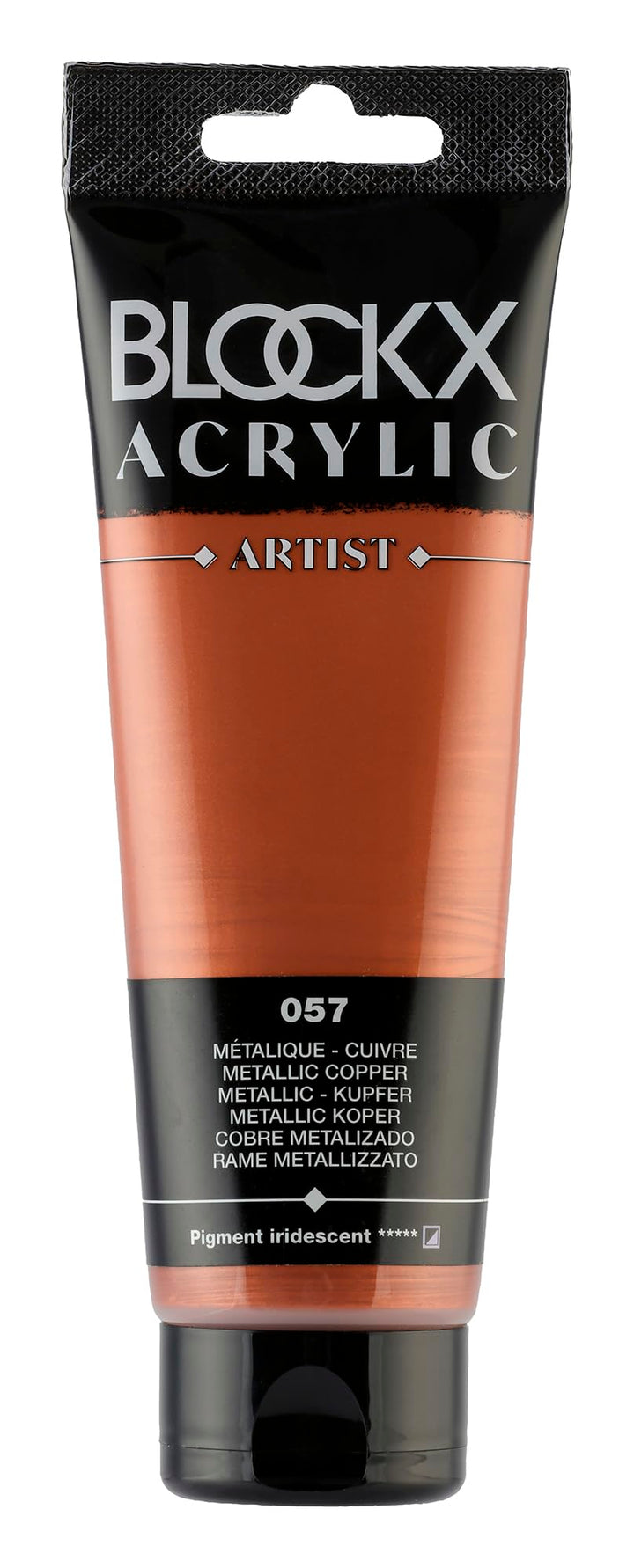 Blockx 60057BXC - Tube 120ml, feine Acrylfarbe, Acrylic Artist, halbdeckend und satiniert, Metallic