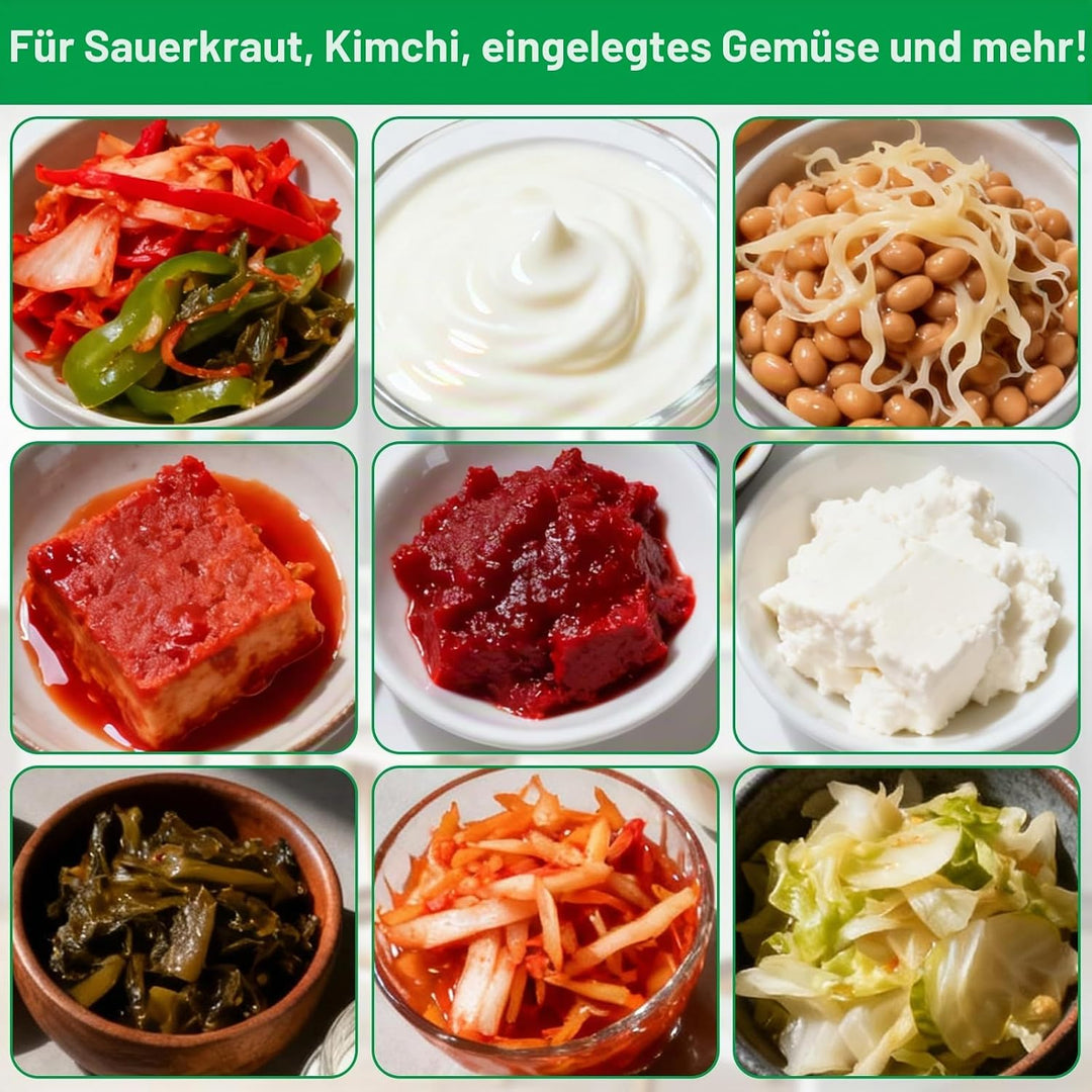 4 Stück Fermentiergewichte Ø7cm, Glasgewichte zum Fermentieren, robuste Fermentationsgewichte &amp; Glas