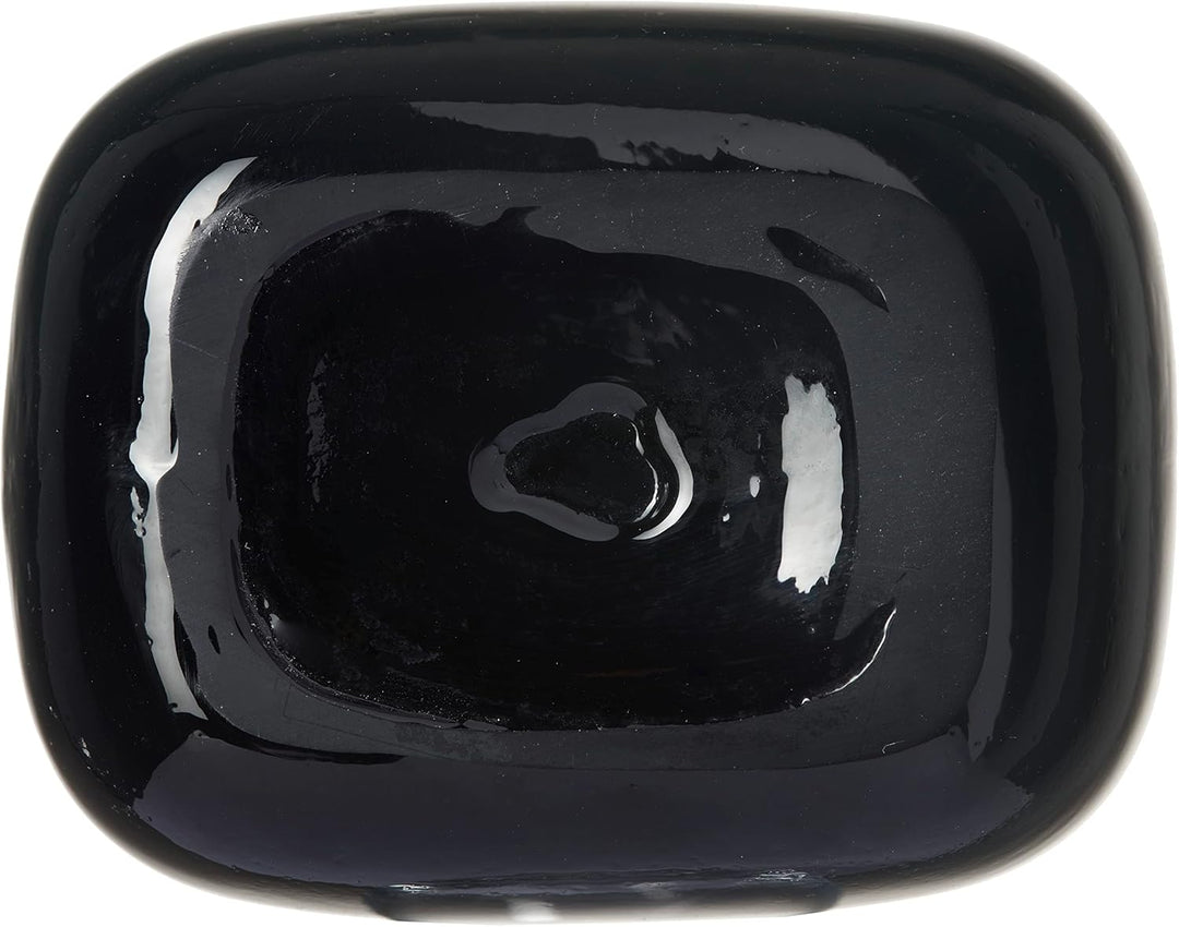 Leonardo Milano, Blumenvase aus grau gefärbtem Glas, handgefertigte Glasvase in modernem Design, Höh