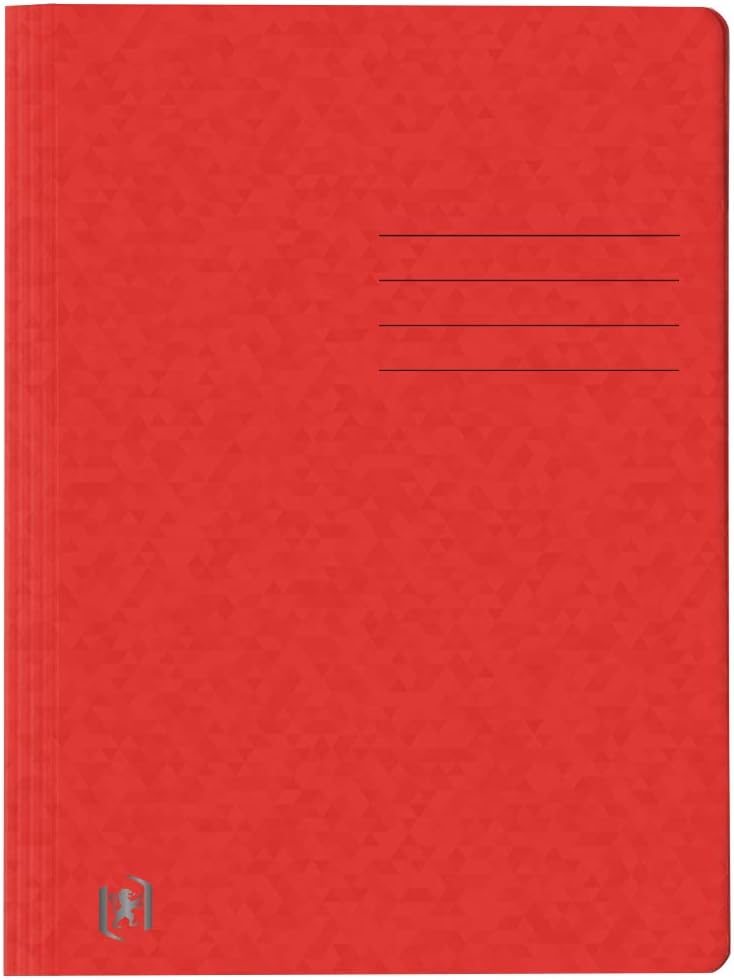 Oxford Schnellhefter A4, aus Karton, rot, 25 Stück rot Single, rot Single