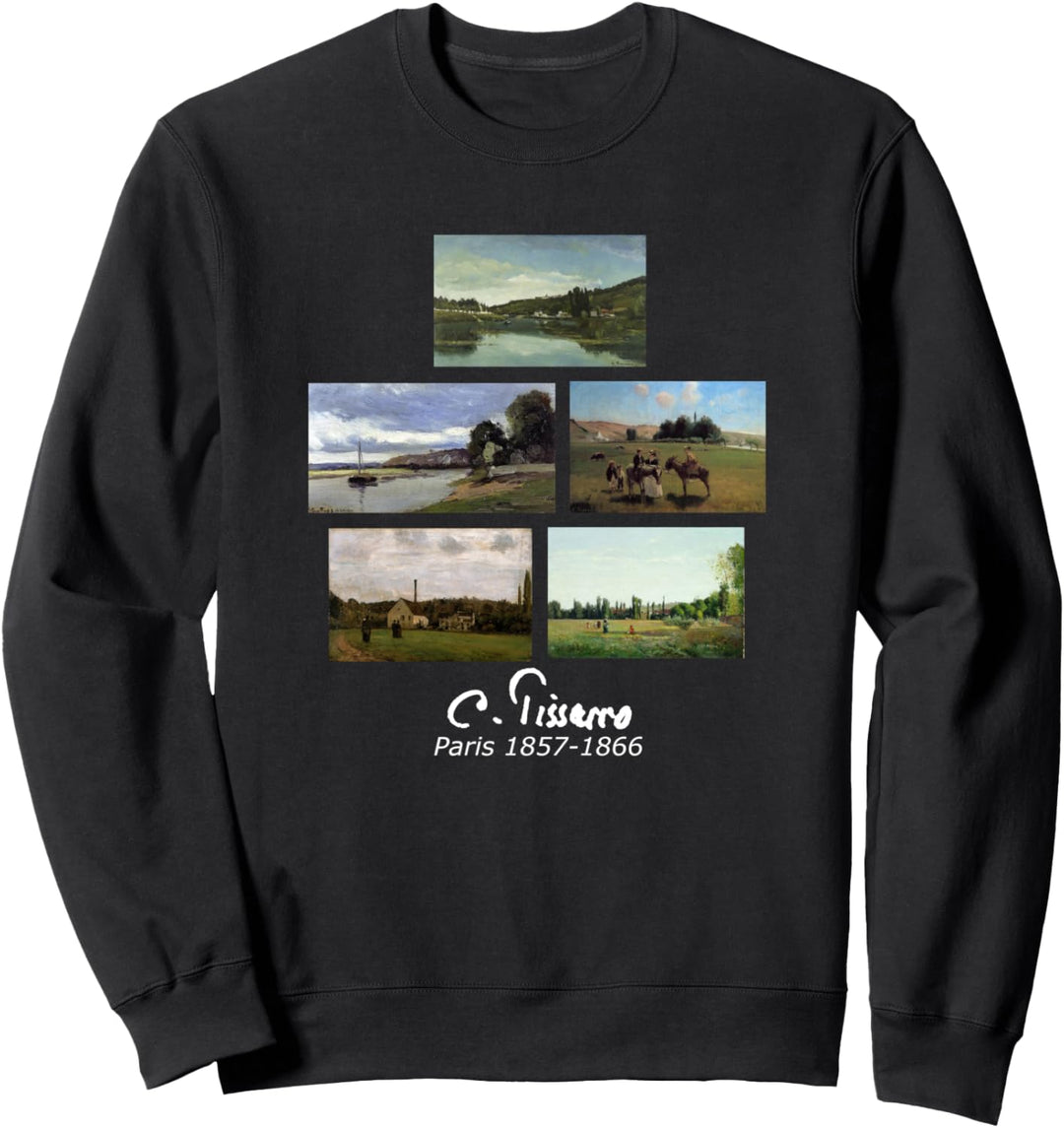 Pissarro Paintings Paris Berühmte Kunst 1857 bis 1866 Sweatshirt