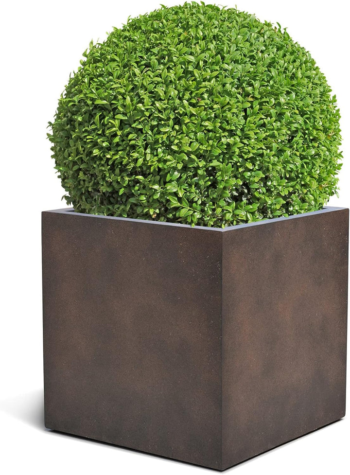 ESCHBACH® Pflanzkübel Cube 30 Rost Braun Quadratisch * 30 x 30 x 30 cm * 10 Jahre Garantie 30x30x30,