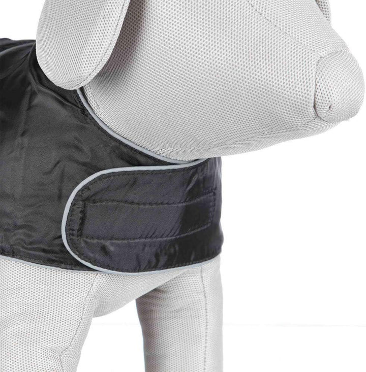 TRIXIE Hundemantel Orléans - Wasserabweisender Wintermantel für Hunde - XL (80 cm) schwarz, Hundereg