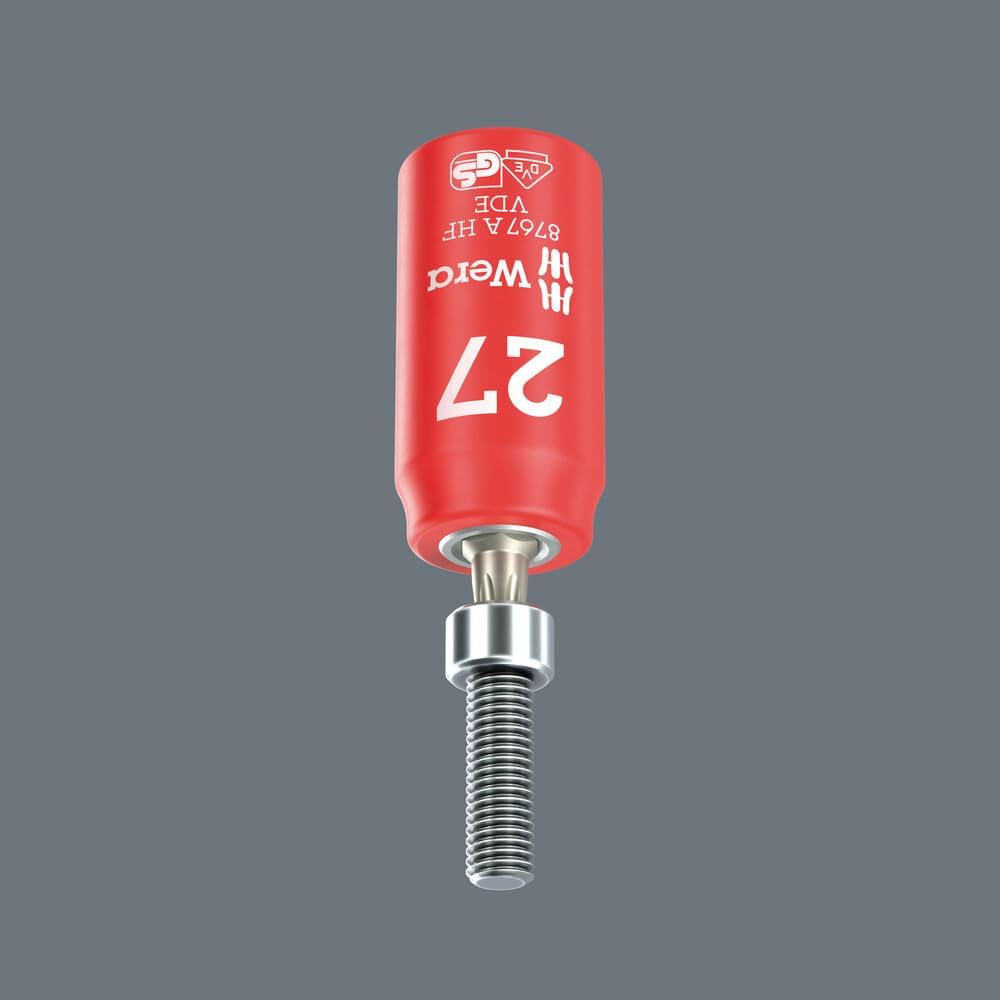 Wera 05005922001 8767 A VDE HF TORX® Zyklop Bitnuss, isoliert, mit 1/4"-Antrieb, mit Haltefunktion,