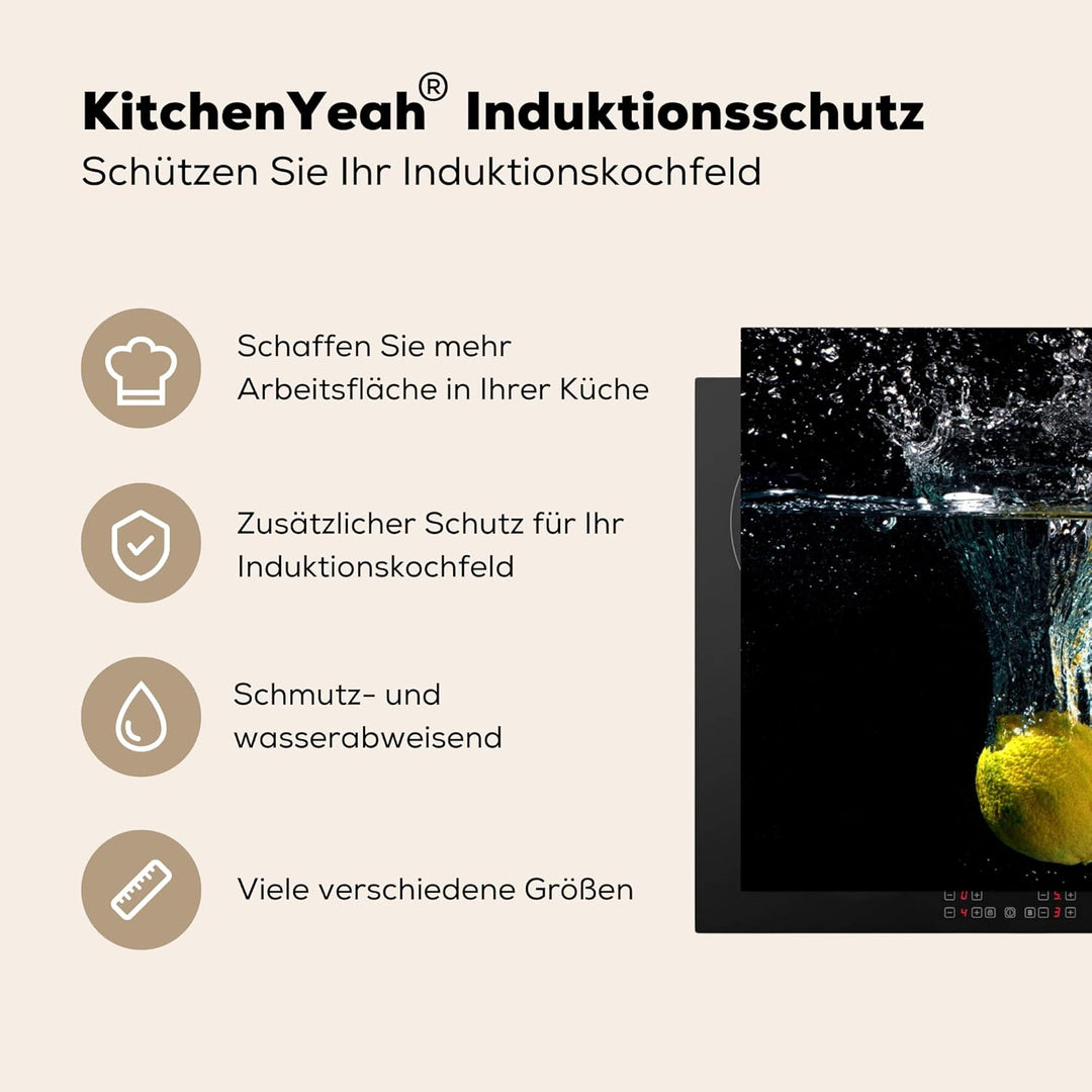Herdabdeckplatte Einteilig Küche Herdabdeckung Induktionsfeld Ceranfeld Herdabdeckplatten Vinyl Matt