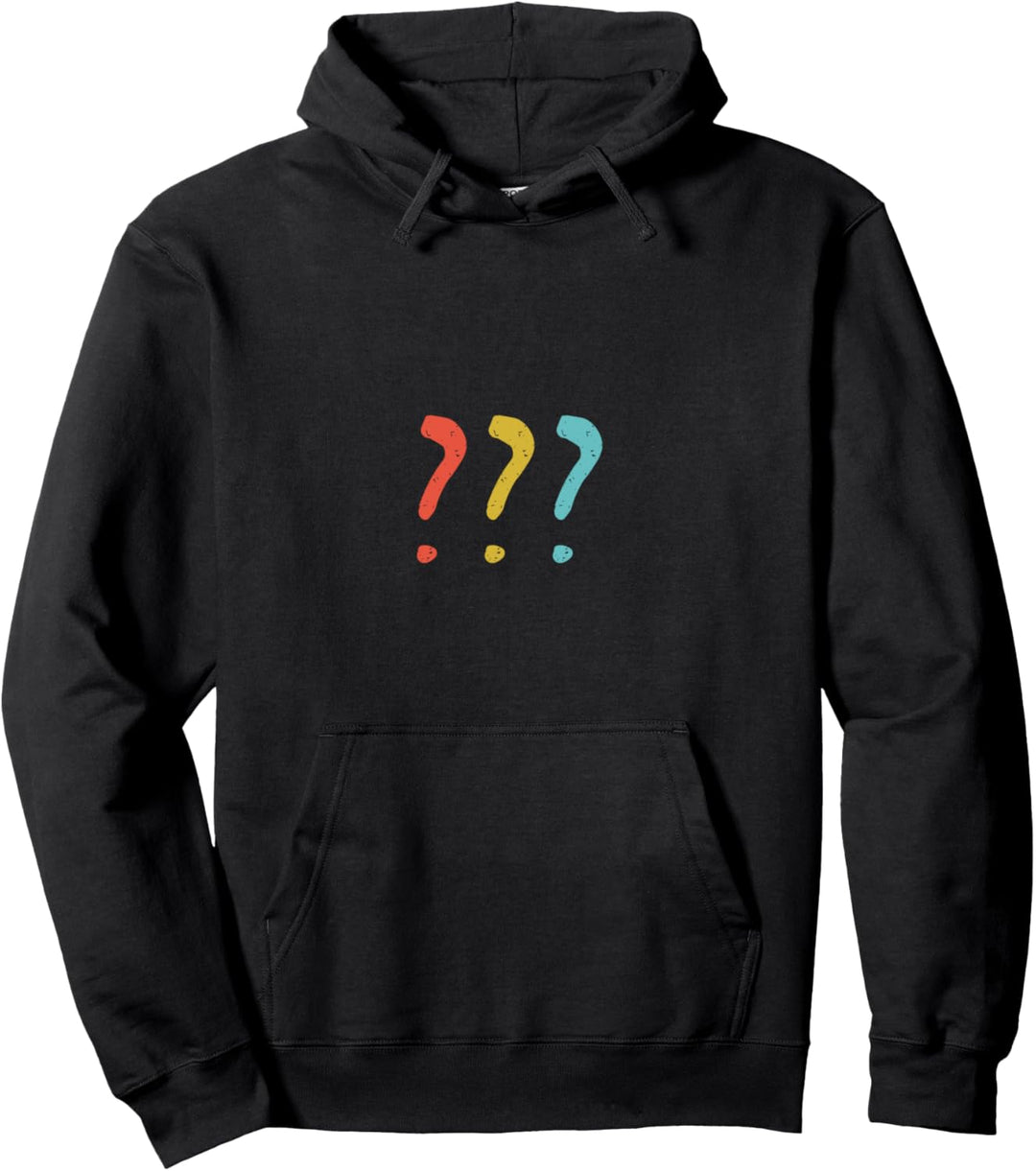Vintage Fragezeichen Pullover Hoodie