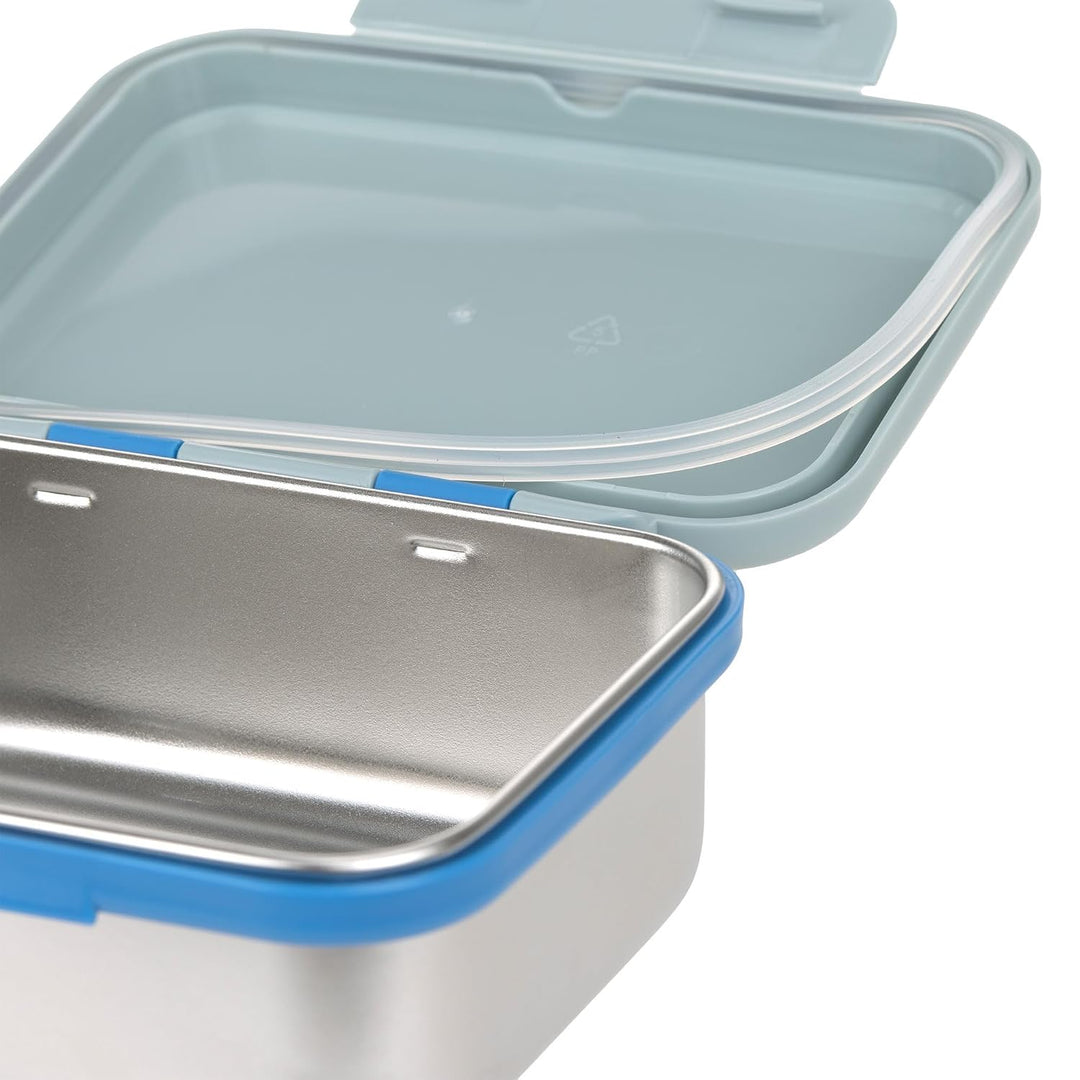 LÄSSIG Kinder Brotdose Edelstahl Lunchbox Frühstücksbox Nachhaltig Kindergarten Schule/Lunchbox Stai