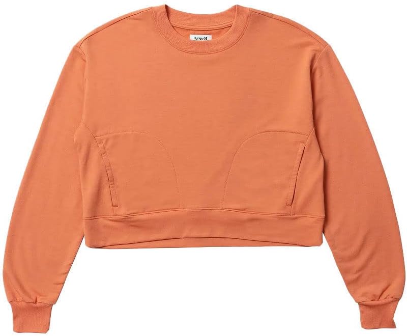 Hurley Damen Easy Oversized Pullover Pullover Sweater L Orange (Carnelian), L Orange (Carnelian)