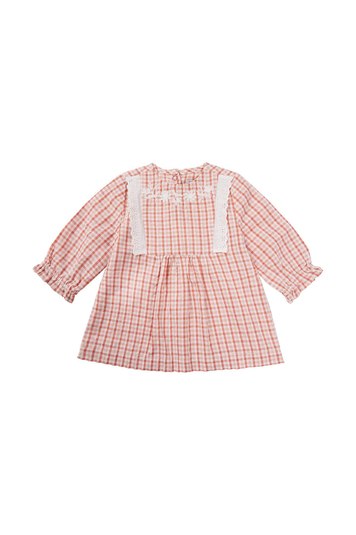 Noppies Baby-Mädchen Girls Dress Nash Long Sleeve Kinderkleid 56 Rose Dawn - N026, 56 Rose Dawn - N0