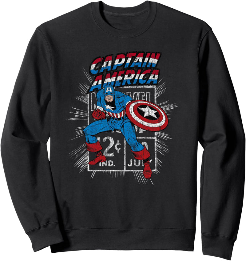 Marvel Captain America Marvel Comics Price Stamp Sweatshirt