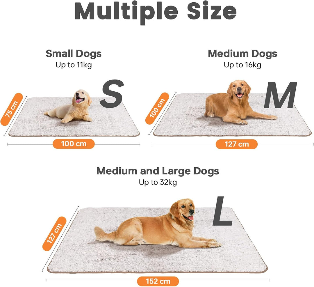 PETTOM Hundedecke Wasserdicht, Hundedecke Flauschig aus Sherpa Fleece, Hunde Decke Sofaschutz, Katze