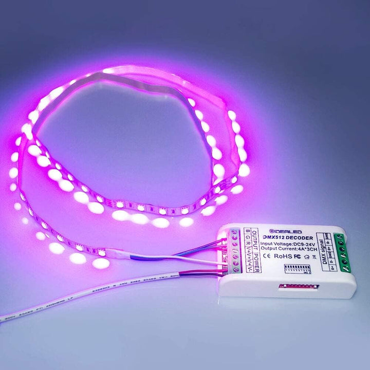 4 Kanal DMX Decoder,Mini16A RGB RGBW LED Strip Controller DMX 512 Decoder Dimmer Treiber für rgbw rg