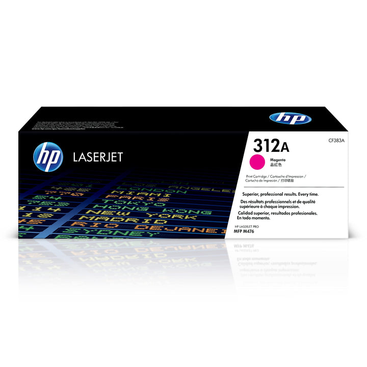 HP 312A (CF383A) Rot Original Toner für HP Color Laserjet Pro MFP M476 Magenta Einzelpack, Magenta E