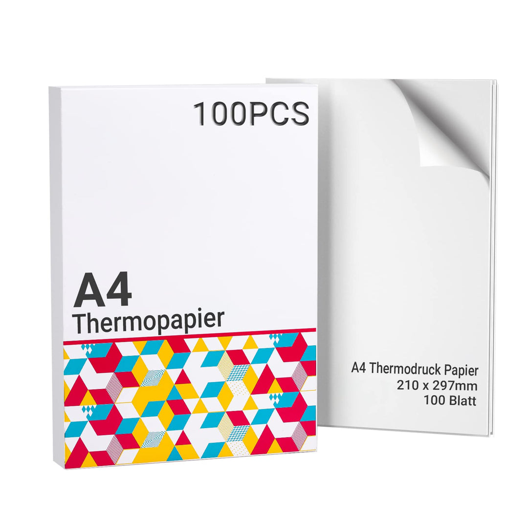 Thermopapier A4 für Tragbaren Drucker M08F/ M832/ Q302/M834, kompatibel mit Brother, Phomemo M08F, H