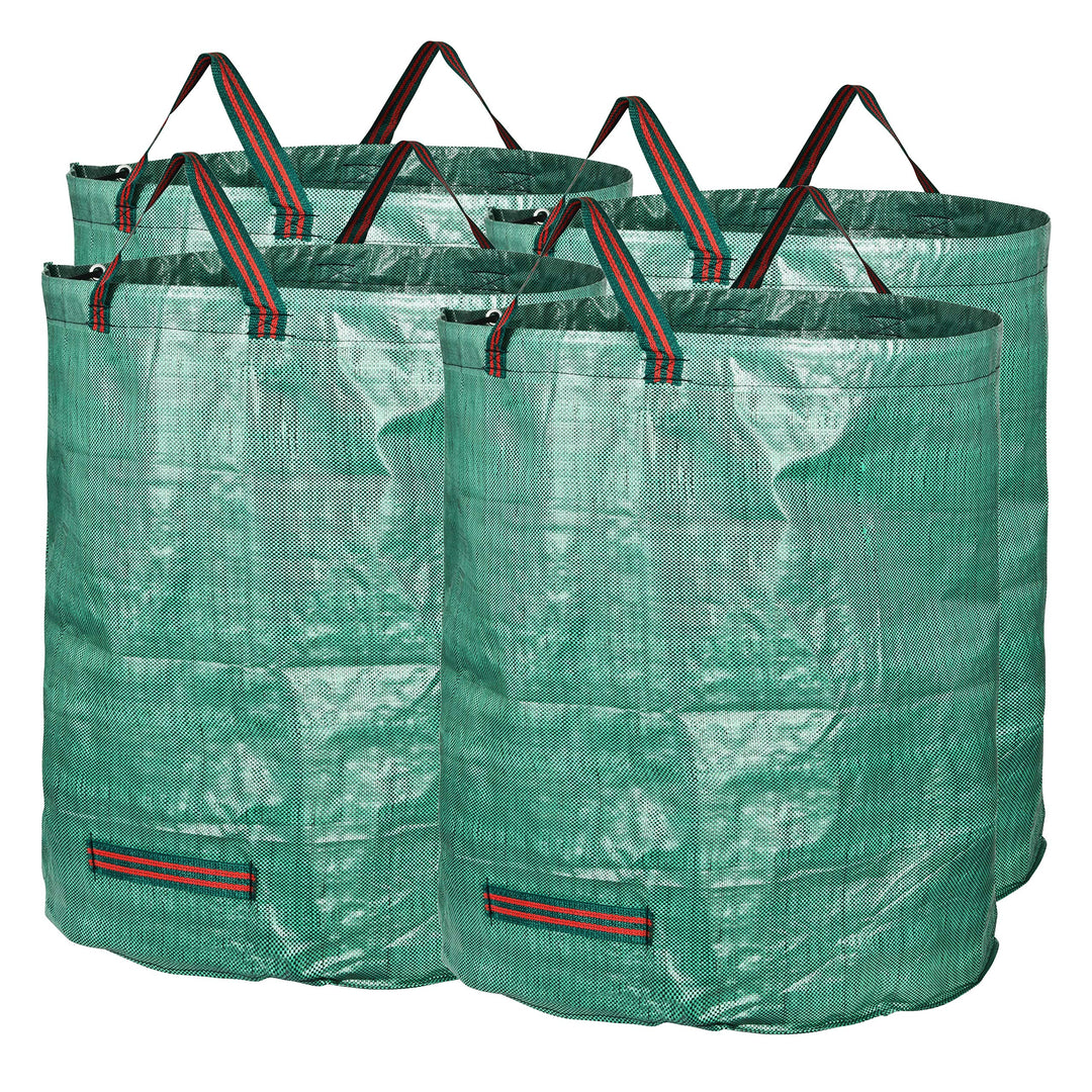 GardenMate 4X 272l Gartensack Laubsack Gartenabfallsack stabil - Gartensäcke für Gartenabfälle - Lau