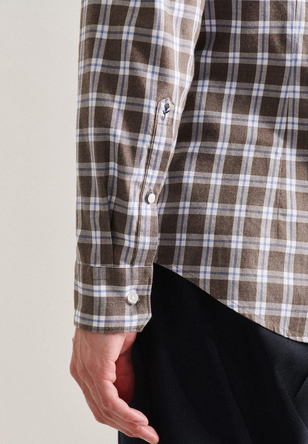 Seidensticker Herren Business Hemd - Bügelfreies, schmales Hemd - Slim Fit - Langarm - Kent-Kragen -