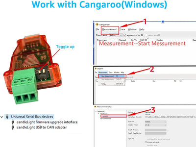 DSD TECH USB zu CAN Bus Adapter basierend auf Open Hardware Canable