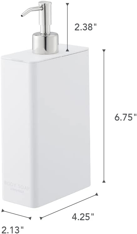 Yamazaki Tower Body Seifenspender, rechteckig, Weiss One Size Weiss, One Size Weiss