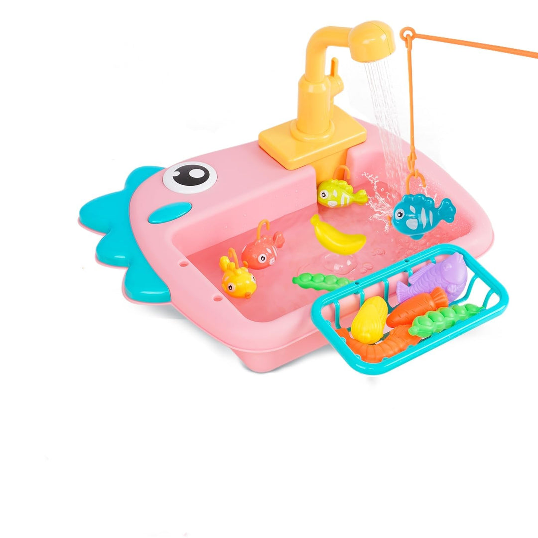 Küchenspüle Spielzeug Set, Waschbecken Kinder, Kinderspielzeug Rollenspiel für Kinder