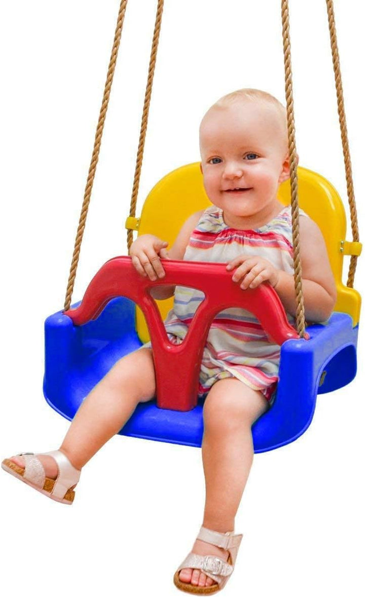LittleTom 3-in-1 Babyschaukel Outdoor ab 6 Monate - 40x43x33 Gartenschaukel Baby Schaukel Kleinkinde