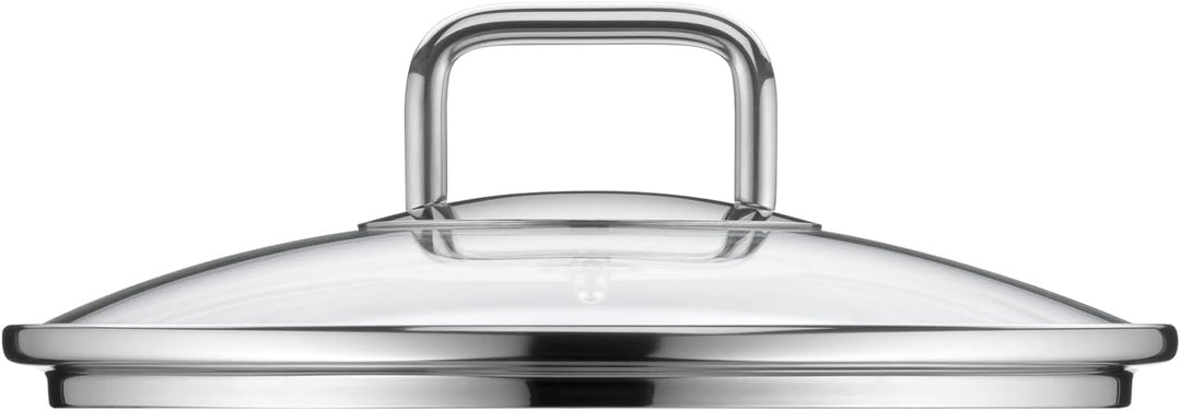 Silit Extra Cook, Bratentopf 20 cm mit Glasdeckel, Innenskalierung, breiter Schüttrand, hochwertiger