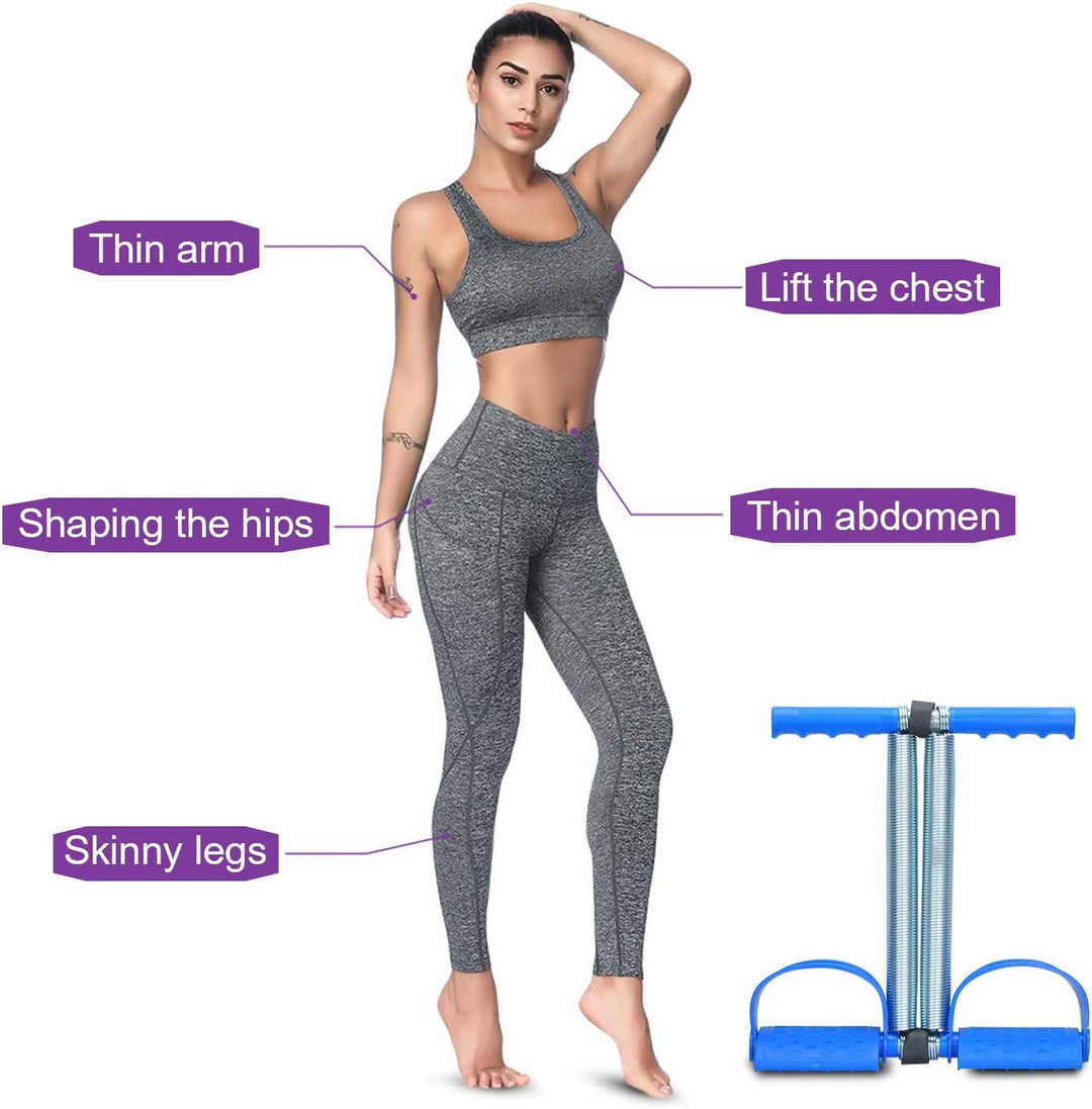 COVVY Multifunktionale Sportgerät Pedal Bodybuilding Expander Feder Schlauch Fusspeda Zugseil Fitnes