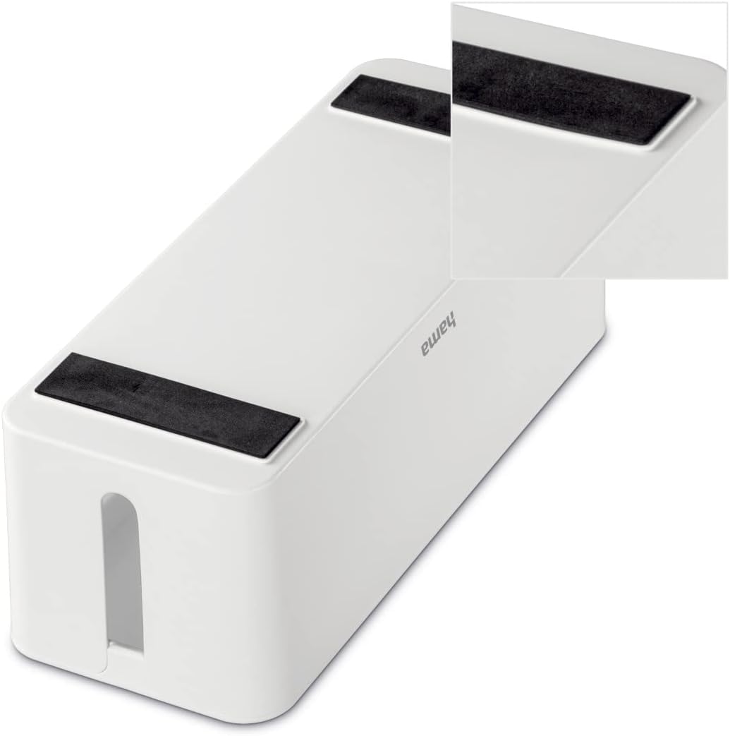 Hama Kabelbox, Maxi (Kabelbox für Steckdosenleiste, einfaches Kabelmanagement, für Büro, Schreibtisc