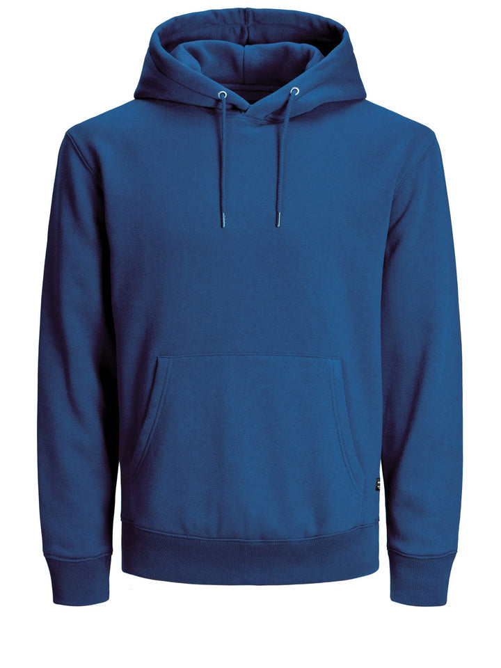 JACK & JONES Herren Soft Sweat Hood Kapuzenpullover, Bequemer Pullover für Männer XS Blau (Bright Co