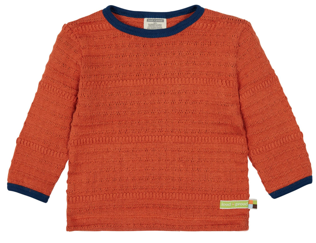 loud + proud Unisex Strick mit GOTS-zertifizierung Tierdruck Print 74-80 Cinamon, 74-80 Cinamon