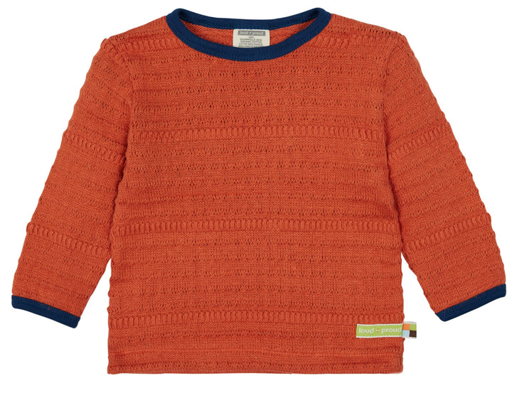 loud + proud Unisex Strick mit GOTS-zertifizierung Tierdruck Print 74-80 Cinamon, 74-80 Cinamon