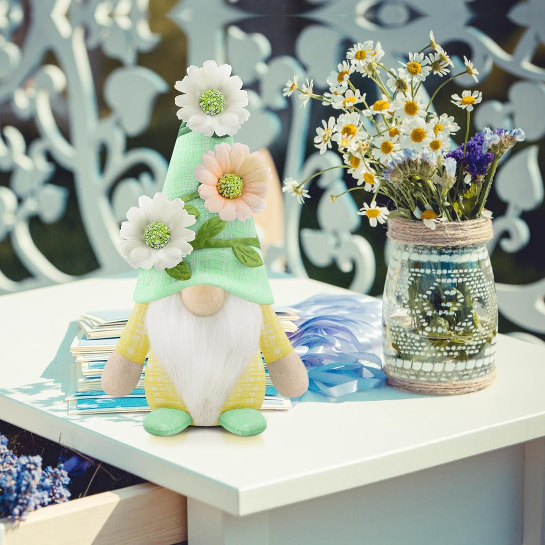 Gehydy Deko Frühling Wichtel Figuren 3er Set Frühlingsdeko Osterwichtel Deko Ostern Zubehör für Home