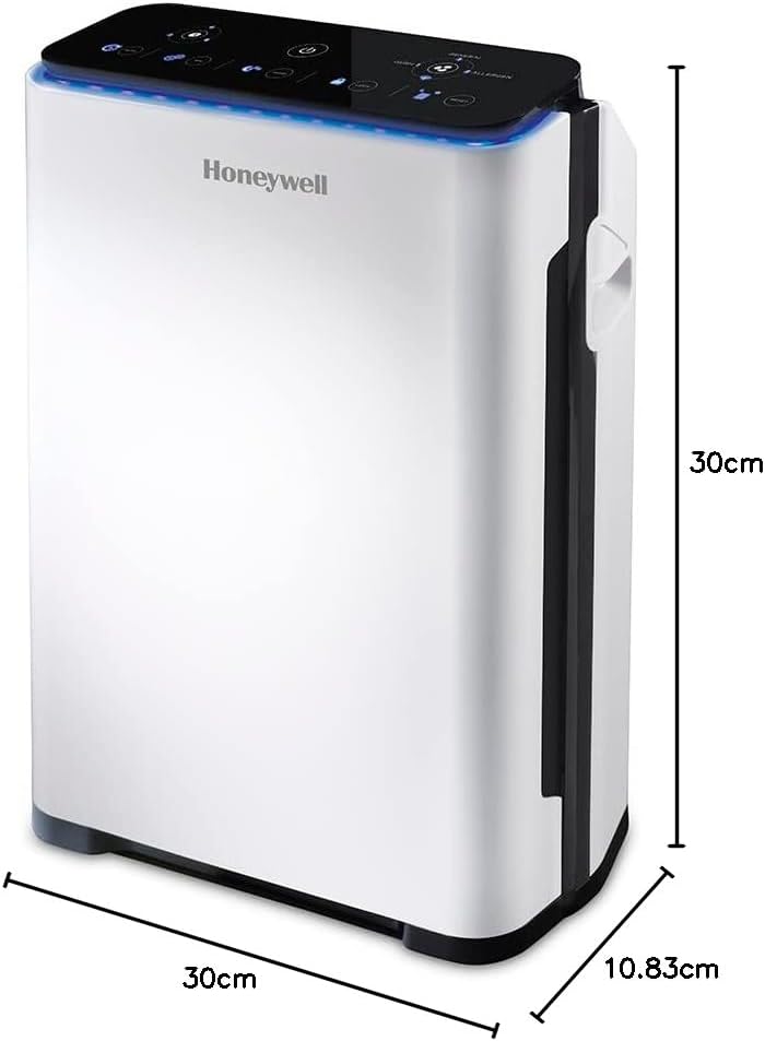 Honeywell Premium-Luftreiniger (True HEPA, Allergie, Luftqualitätssensor, CADR 204 m3/h, 4-stufige F