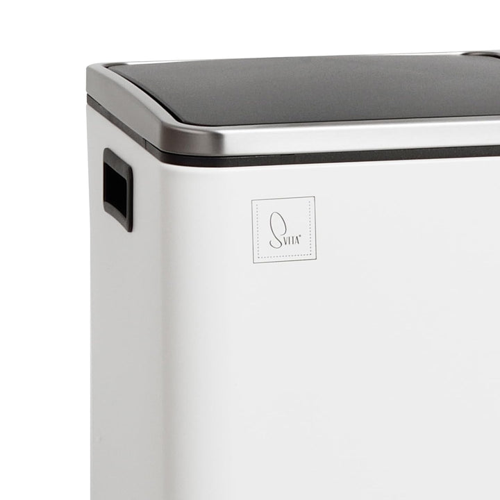 SVITA TM2X30 Treteimer 60 Liter Abfalleimer Mülleimer Design Mülltrennung Papierkorb Küchen-Ordnung