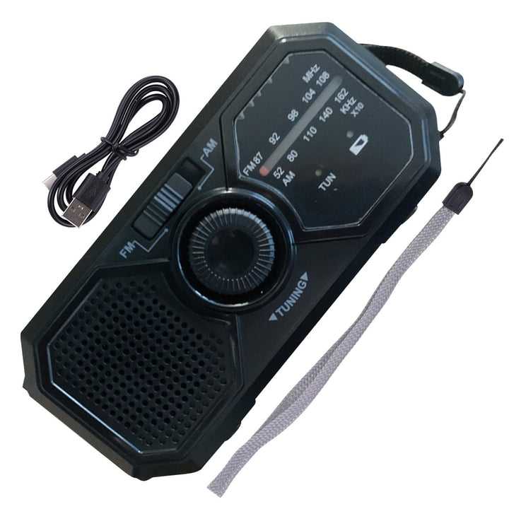 Notfall-Solarradio | Notfall-Handkurbelradio | Handgekurbelter Generator | Kleines Radio Mit Solartr