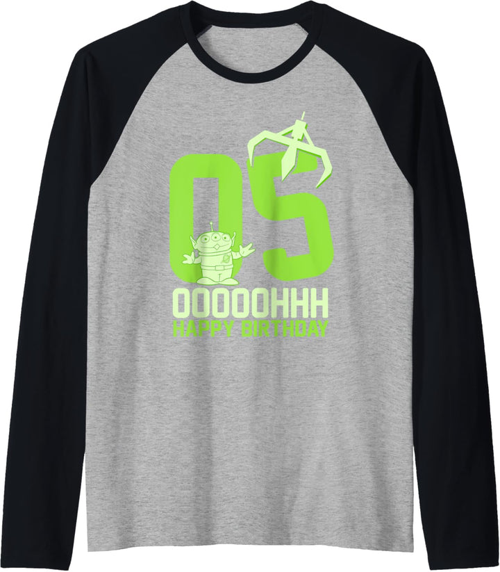 Disney Pixar Toy Story Aliens OOOOH Happy 5th Birthday Raglan