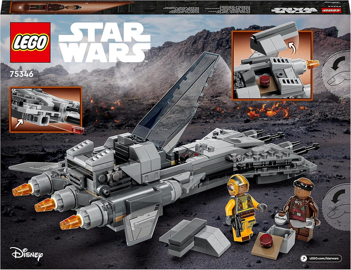 LEGO Star Wars Snubfighter der Piraten Set, The Mandalorian Staffel 3 Spielzeug zum Bauen mit Starfi