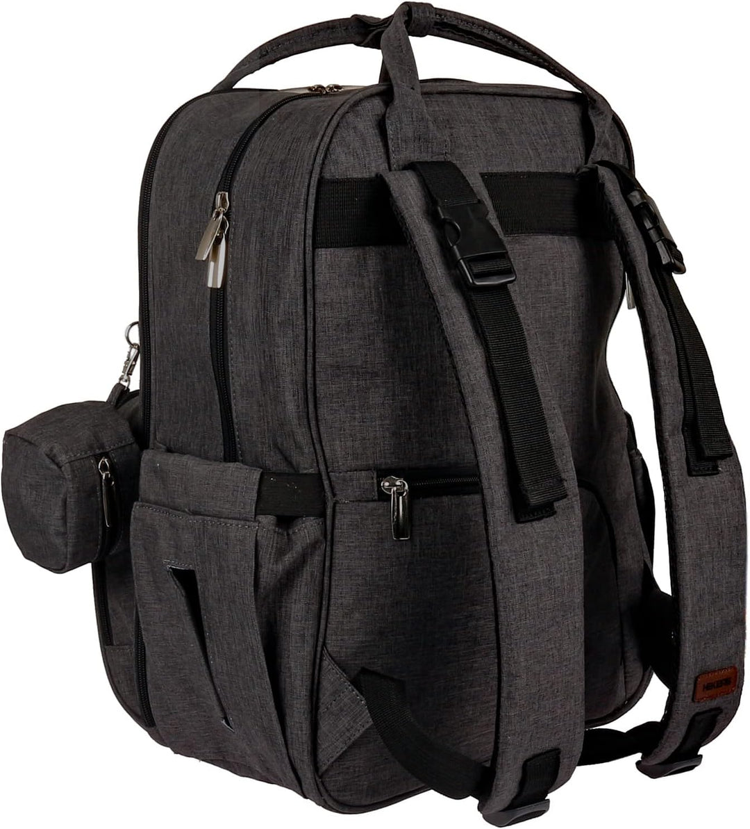 Wickelrucksack Baby Wickeltasche Grosser Stauraum, die Tasche kann am Kinderwagen angehängt werden,