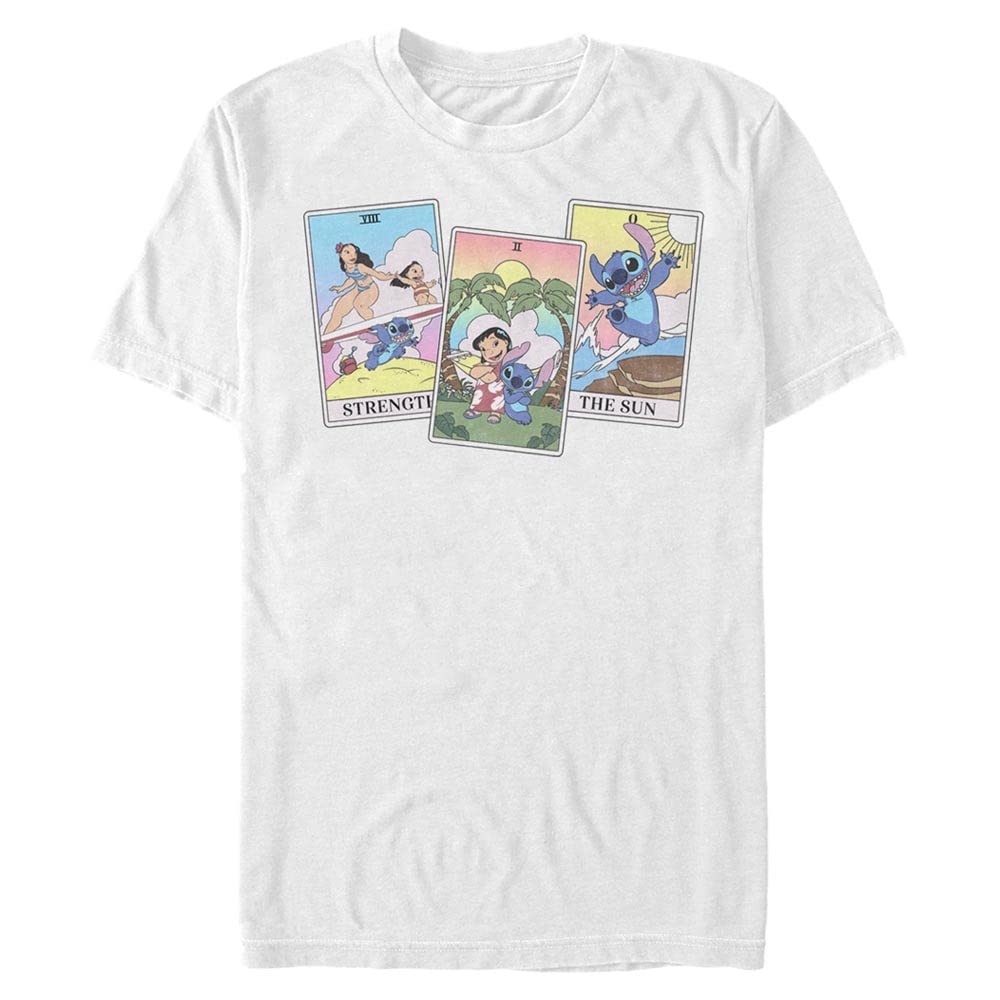 Disney Unisex Lilo & Stitch - Lilo Stitch Tarot Organic Short Sleeve T-Shirt T-Shirt (1er Pack) M We