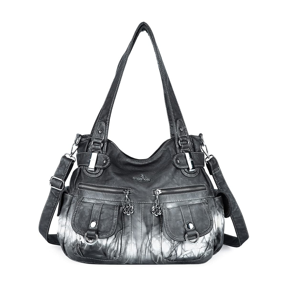 Angel Kiss Damen Handtasche Umhängetasche Leder Umhängetasche Gross Hobo Handtaschen 136