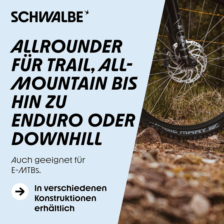 Schwalbe Magic Mary Evo Faltreifen // 62-622 (29x2,4') Super Downhill Schwarz, Schwarz