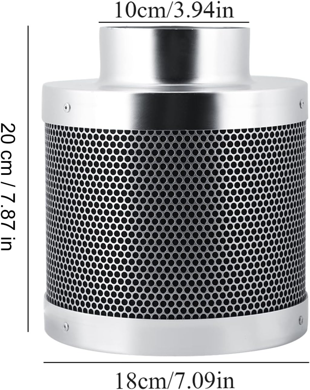 Kohlefilter Geruchsfilter RC412 Aktivkohlefilter Luft-Filter Abluft-Filter Grow Filter für Pflanzen