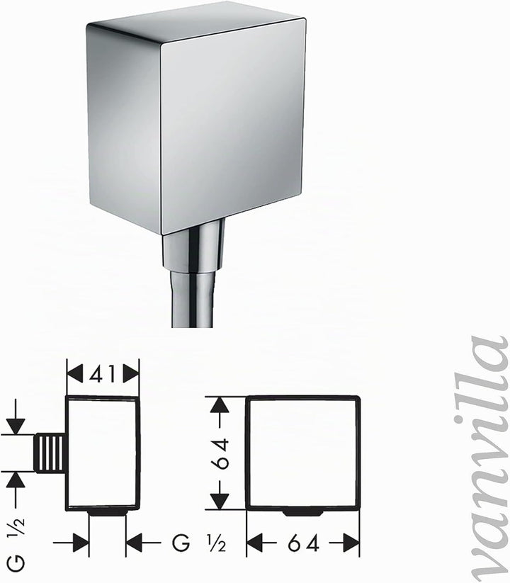 vanvilla Duschsystem mit Unterputz Duscharmatur von Hansgrohe Einhebelmischer und vanvilla Regendusc