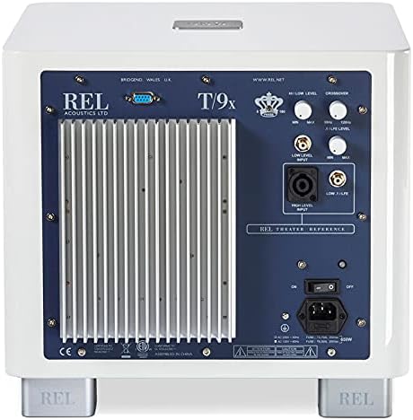 REL T/9x 25,4 cm betriebener Subwoofer – versiegeltes Design mit Class-AB-Verstärker, Cinch-Eingänge