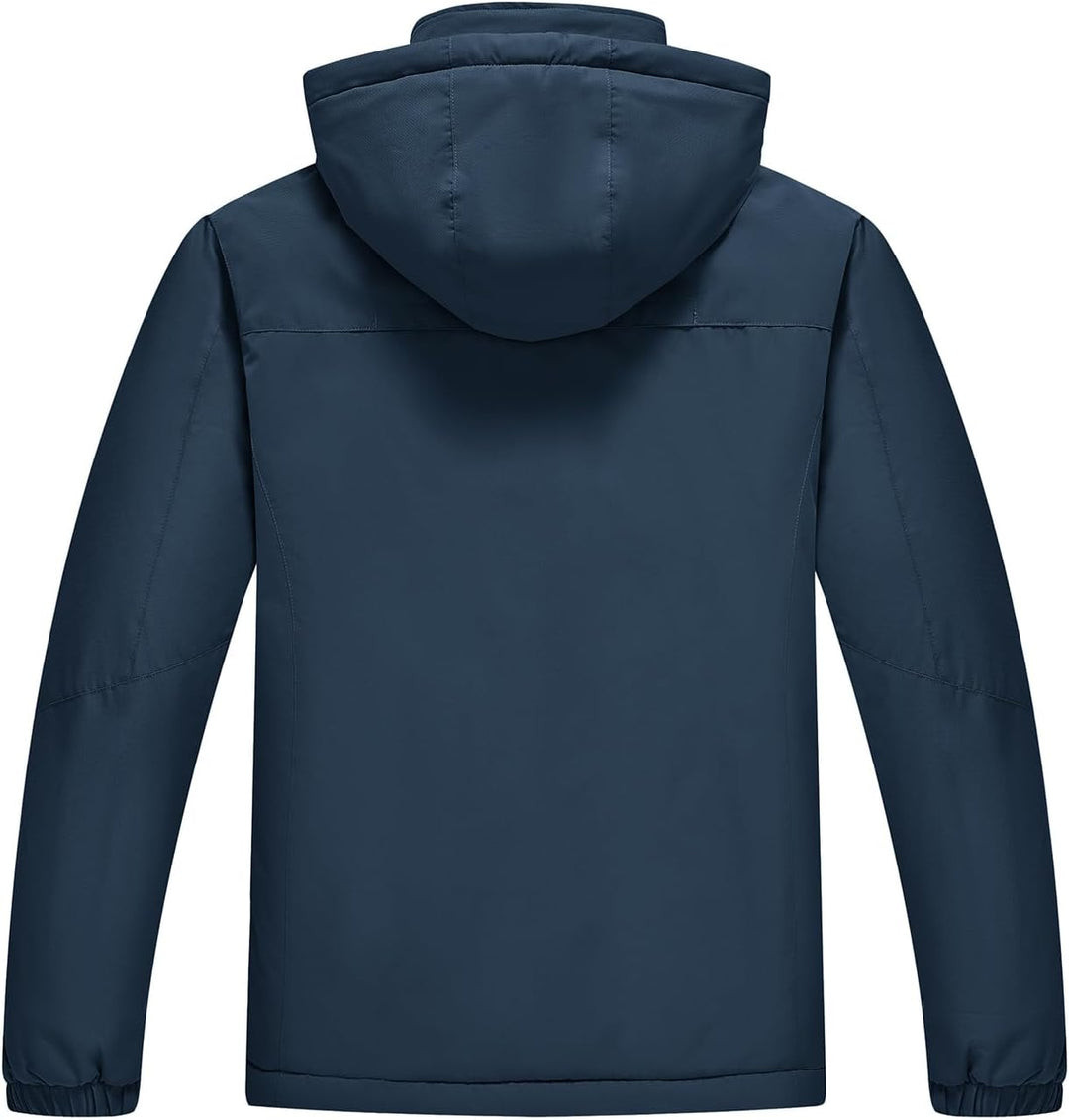 YSENTO Herren Winterjacke wasserdichte Warme Fleece Gefüttert Outdoor Softshelljacke Atmungsaktiv Sk